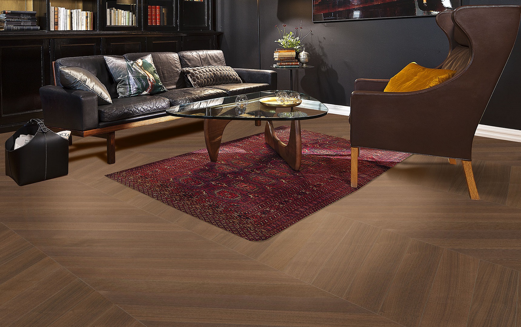 胡桃木魚(yú)骨拼花1,進(jìn)口地板